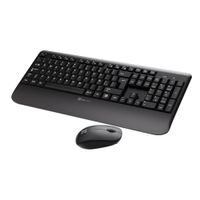 Combo de Teclado y Mouse Inalámbricos Negro