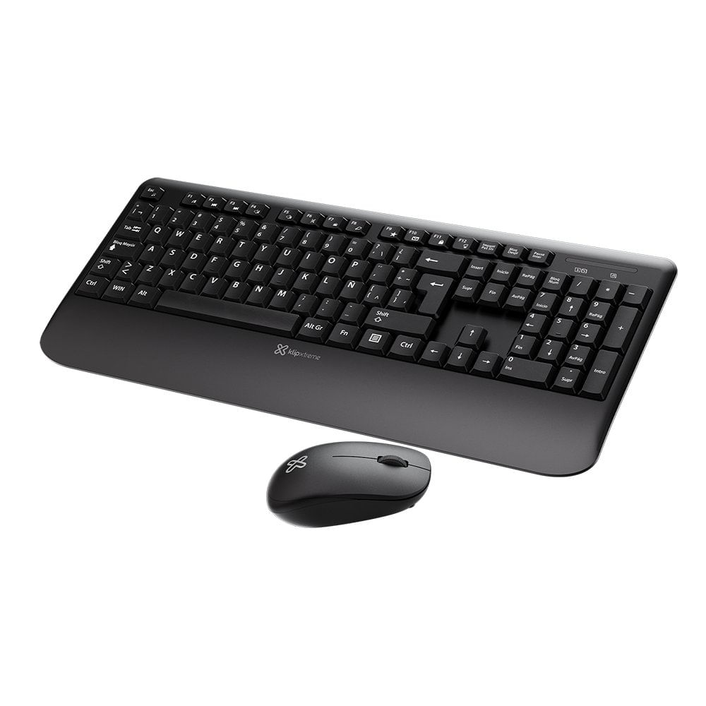 Combo de Teclado y Mouse Inalámbricos Color Negro