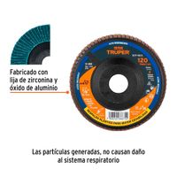 Disco Laminado Recortable Grano 120 de 4.5 Plg