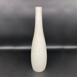 Florero Blanco de Cristal