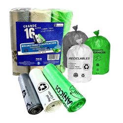 Paquete de Bolsas Grandes para Reciclaje 14 Unidades