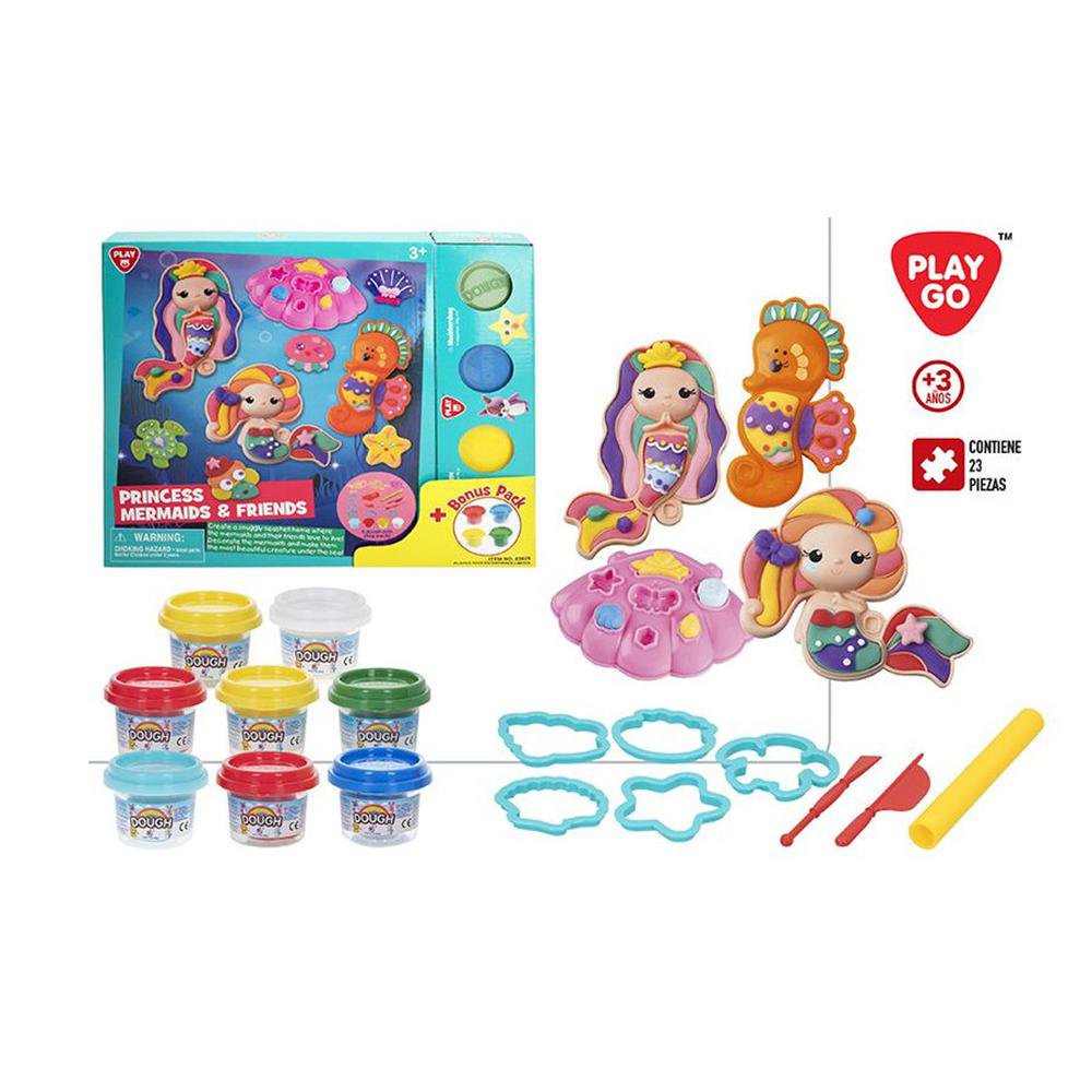 Set de Plasticina de Princess Mermaids and Friends de 23 Piezas para 3+ Años Set de Plasti…