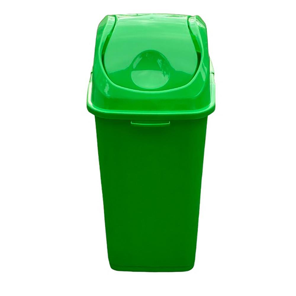 Basurero con Tapa Vaivén de 50 Litros Verde