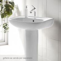 Lavamanos con Pedestal Domo Blanco