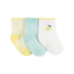 Set 3 Pares de Calcetas de Algodón para Niña - Varias Tallas