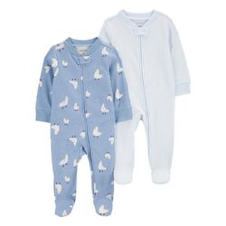 Set de Mamelucos con Cierre y Estampado de Gaviotas para Niño - Varias Tallas
