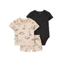Conjunto de Camiseta Body y Shorts con Estampado de Dinosaurios para Niño - Varias Tallas