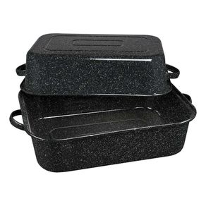 Asador Rectangular Negro Sin Parrilla - Cinsa