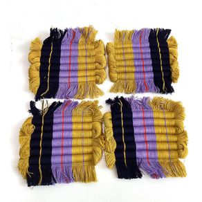 Set-de-4-Porta-Vasos-Tejidos-Multicolor-Tonos-Morados-y-Amarillos