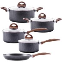 Batería de Cocina 5 Pzas con Inducción Antiadherente