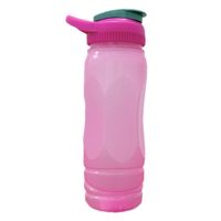 Botella Plástica Rosa con Tapa y Asa