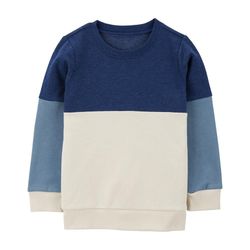 Suéter Bebé Azul Crema Manga Larga - Vatias Tallas