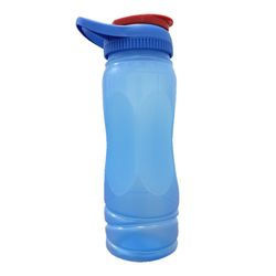 Botella Plástica Azul con Asa y Tapadera