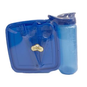 Set Tazón Cuadrado y Pachón Azul