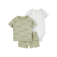 Set Infantil Verde Estampado Cocodrilo - Varias Tallas