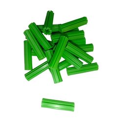 Set de 100 Tarugos de Plástico Verde 9/32 Plg
