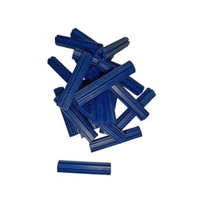 Set de 10 Tarugos de Plástico Azul 3/8 Plg