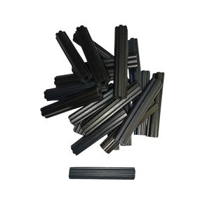 Set de 100 Tarugos de Plástico Negro 1/2 Plg
