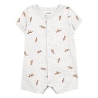 Enterizo Gris Estampado Perritos - Varias Tallas