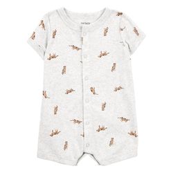Enterizo Gris Estampado Perritos - Varias Tallas