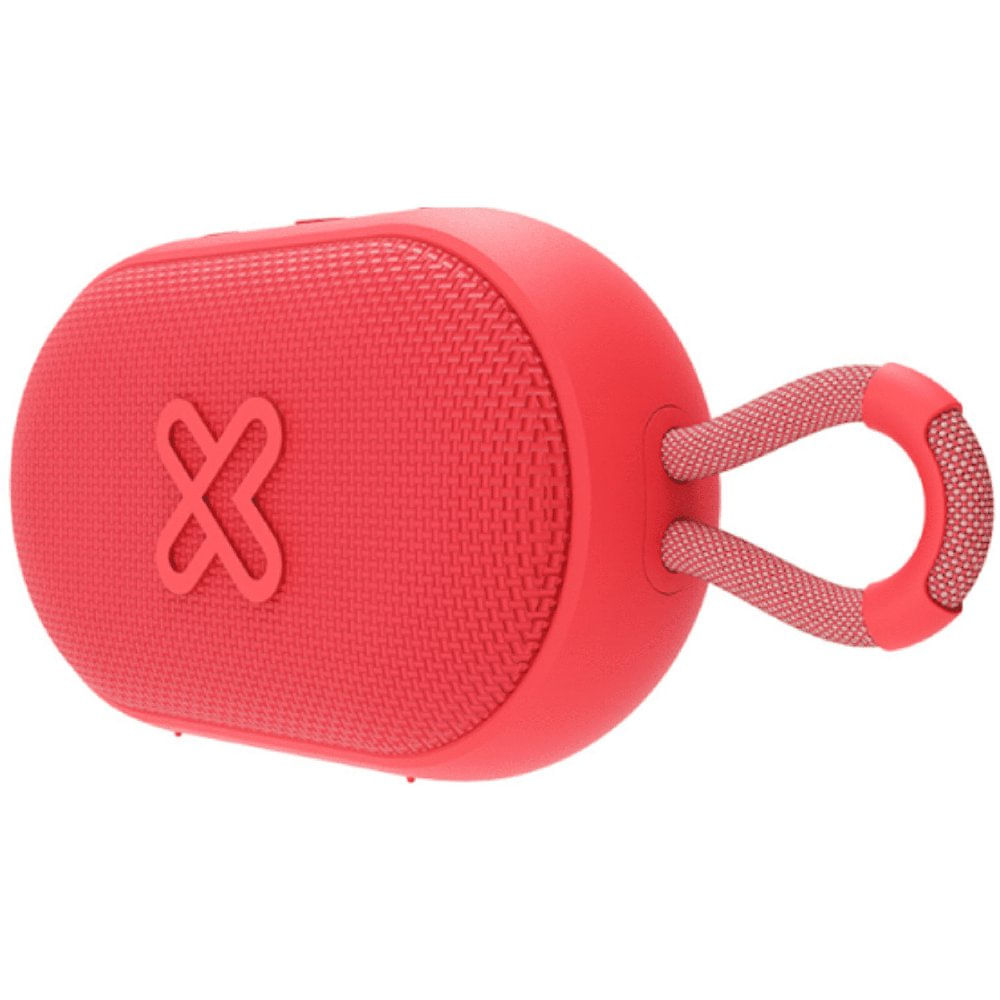 Bocina Portátil GrooveSplash de 6W con Bluetooth 5.3, TWS y Resistencia IPX7 en Color Rojo…