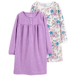 Set-de-Dos-Camisones-de-Manga-Larga-para-Niña-Prematuro