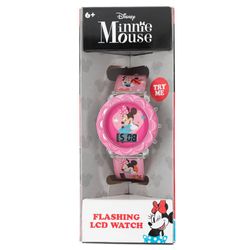 Reloj LCD Minnie Mouse Con Bisel