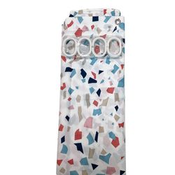 Cortina de Baño con Ganchos Terrazo