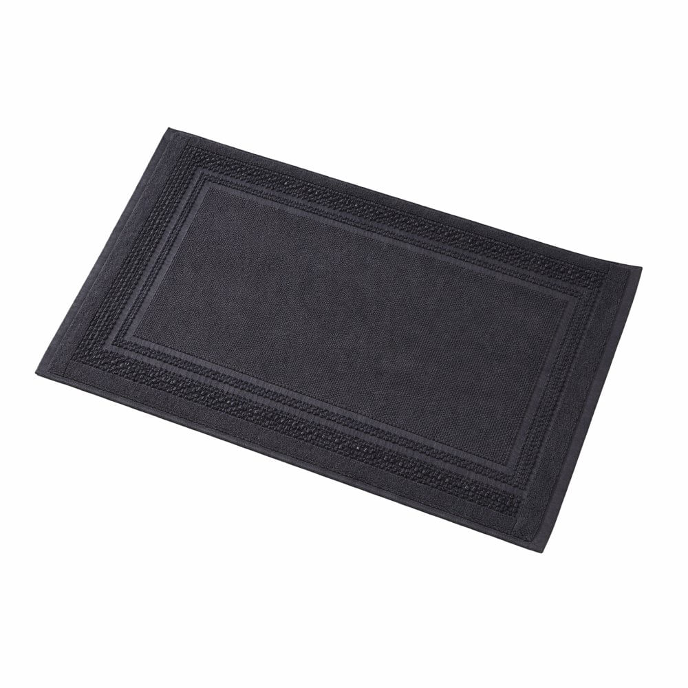 Alfombra de Baño Diseño Texturizado 50 x 80 cm Color Gris Oscuro Alfombra para Baño Antideslizante de 50 x 80 cm Color Gris Obscuro