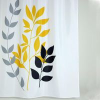 Cortina de Baño con Ganchos Plantas