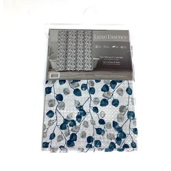 Cortina de Baño Flores con Ganchos