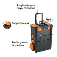 Caja para Herramientas Desmontable con Ruedas 3 en 1