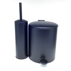 Basurero + Cepillo Sanitario Negro