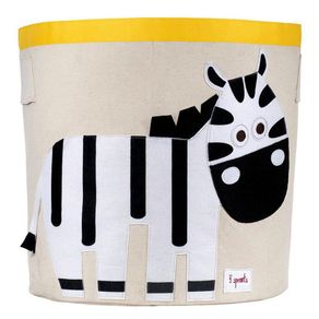Papelera Cebra Blanco Y Negro - 3 Sprouts