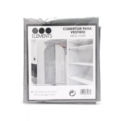 Cobertor con Cierre Blanco y Gris