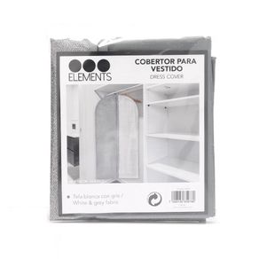 Cobertor con Cierre Blanco y Gris