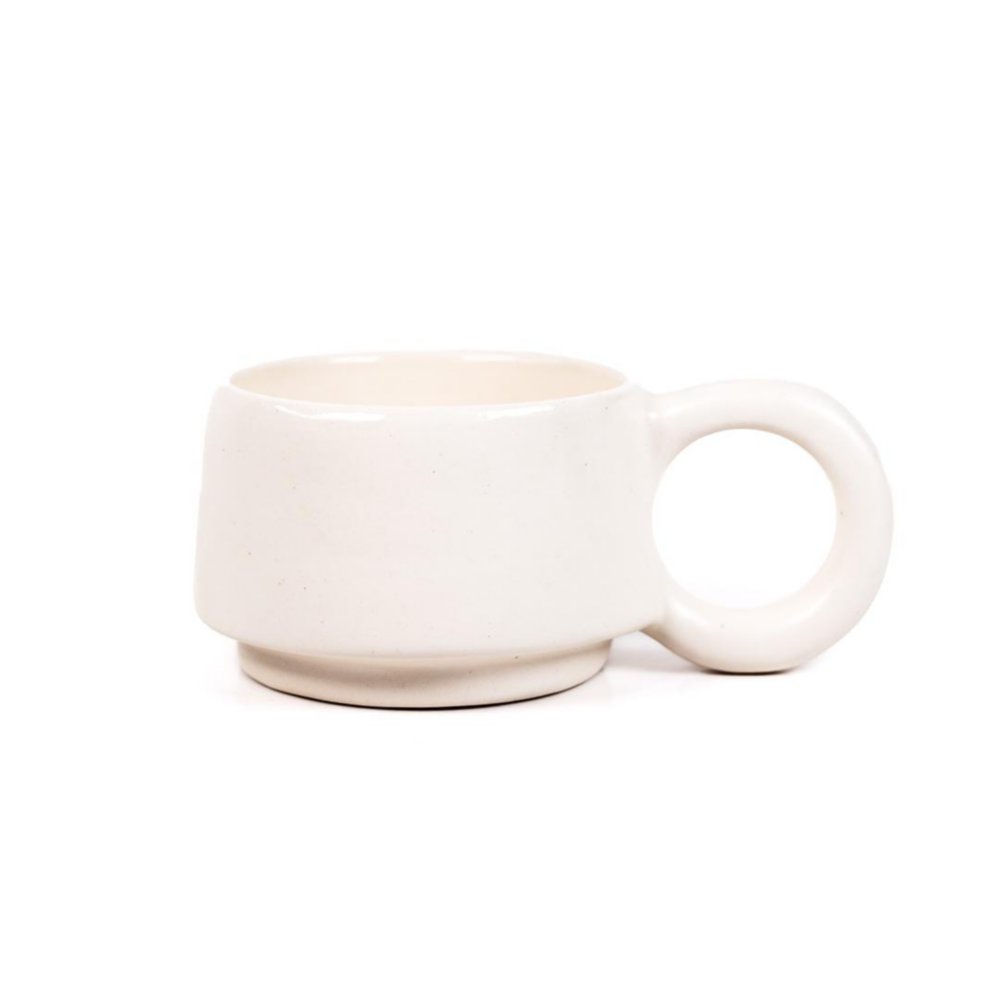 Taza de Cerámica de 6 oz Color Blanco Taza Cerámica Blanca 6 oz