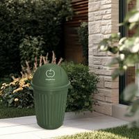 Bote Swing para Reciclaje Orgánico Verde Ciprés 80 L