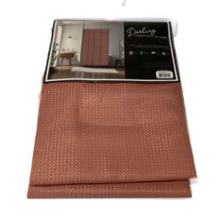 Cortina para Baño Ladrillo con Ganchos