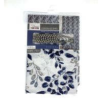 Cortina para Baño Estampada con Ganchos