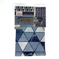 Cortina para Baño Estampada con Ganchos