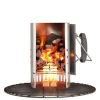 Chimenea Iniciadora de Fuego Acero Aluminizado Rapidfire