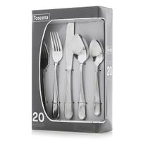 Set 20 Cubiertos Acero Inox 18/0 - Toscana