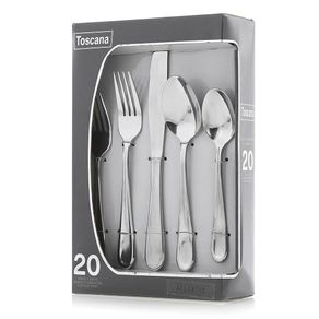 Set 20 Cubiertos Acero Inox 18/0 - Toscana