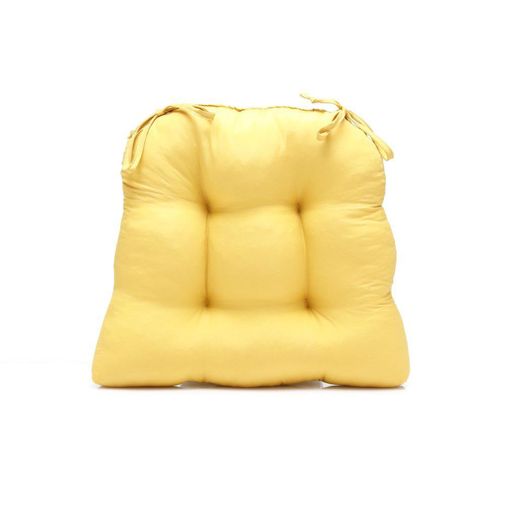 Cojín para Silla Material Acolchado Color Spicy Mustard Diseño con Amarres