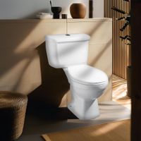 Sanitario de Dos Piezas con Descarga Dual Redondo Acuacer Blanco