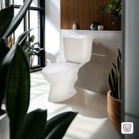 Sanitario de Dos Piezas con Descarga Dual Confort Blanco