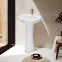 Lavamanos Torino Blanco con Pedestal