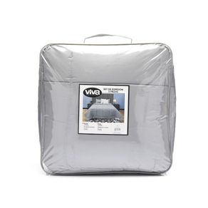 Set de Edredón 100% Twill Gris - Varios Tamaños
