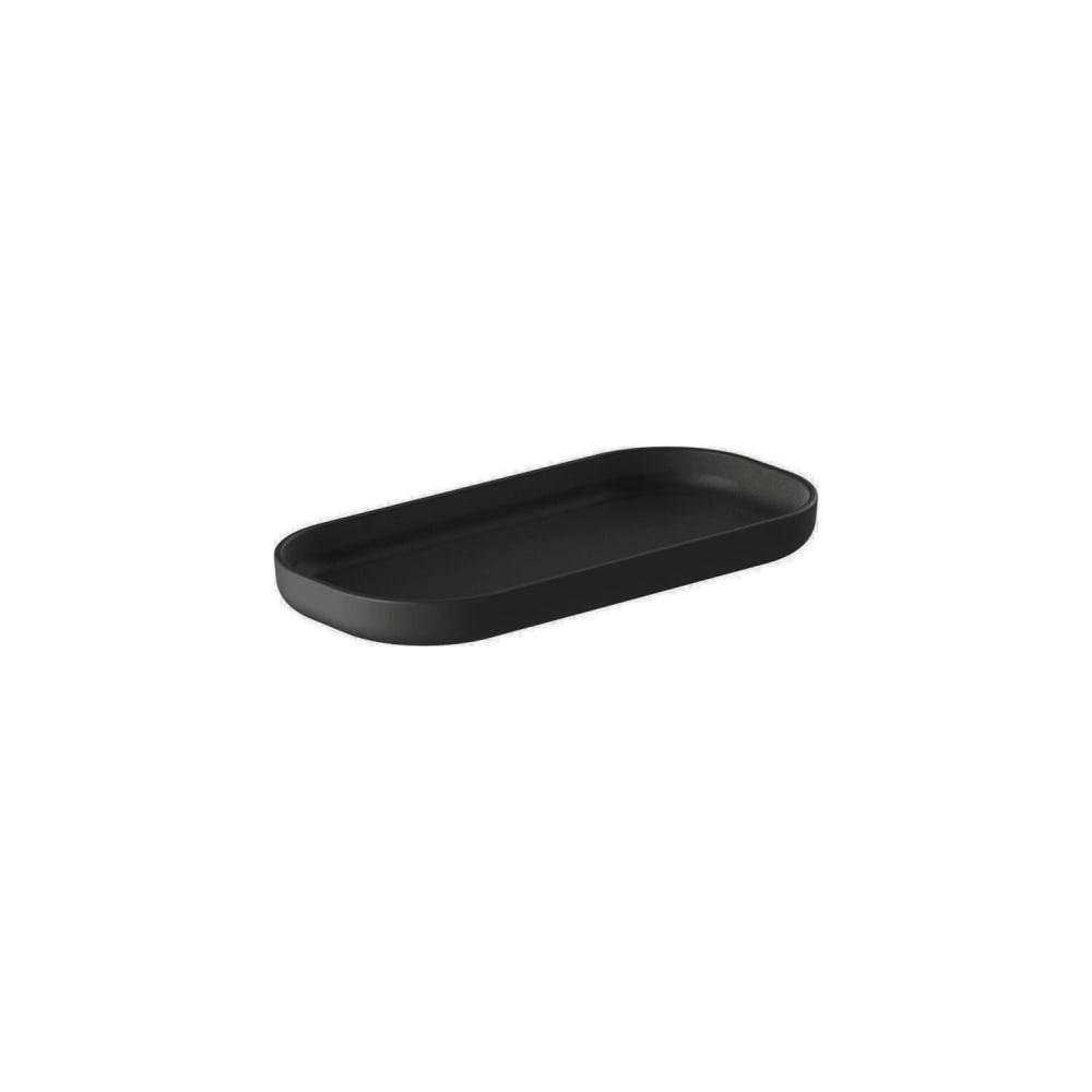 Jabonera Color Negro Diseño Rectangular Moderno